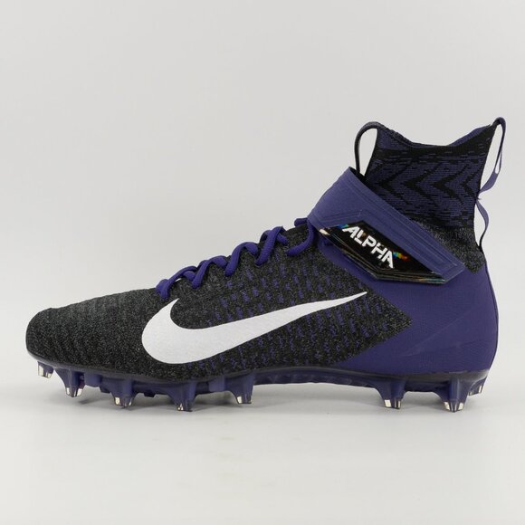 Nike Alpha Menace Elite 2 'Baltimore Ravens' BV2077-011 Football Cleats size 15 - Picture 4 of 7